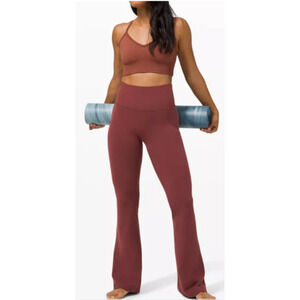 Lululemon Groove Flared Pants Size 6 Regular Burgundy